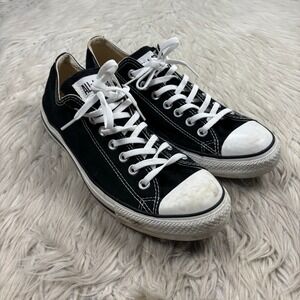 Converse Men's 9 Women's 11 Black Canvas Classic Chuck Tailor Low Top Sneaker